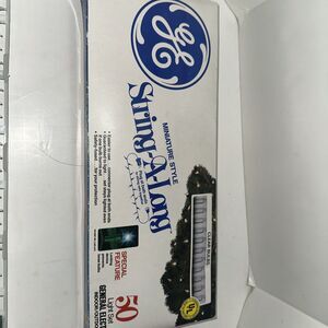 GE STRING A LONG Miniature Style 50 Light Set-Clear Lights , Indoor/outdoor NOS